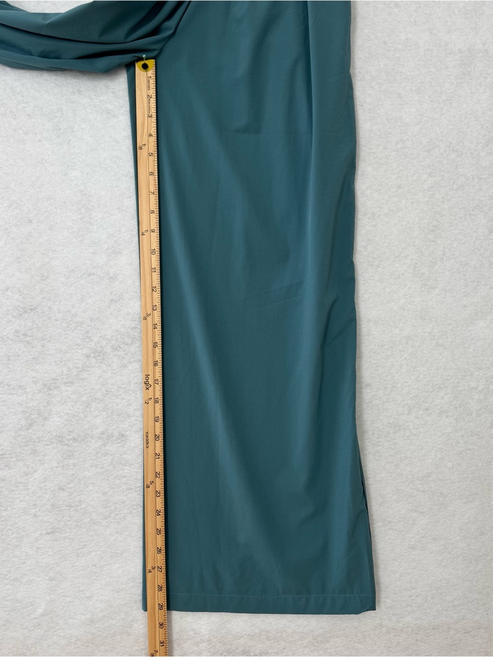 Halara Breezeful Wide Leg Jumpsuit XS Blue Pocket Backless Side Zipper READ - Picture 15 of 16